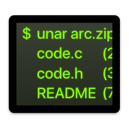 mac open rar files command line