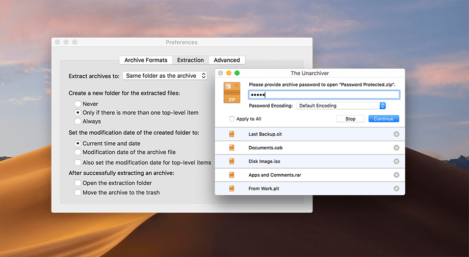 macos unarchiver